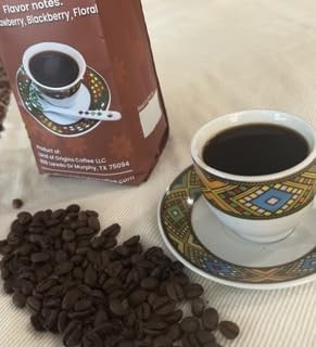ETHIOPIAN YIRGACHEFFE Whole Beans coffee, medium roast, single origin,100% Ar…