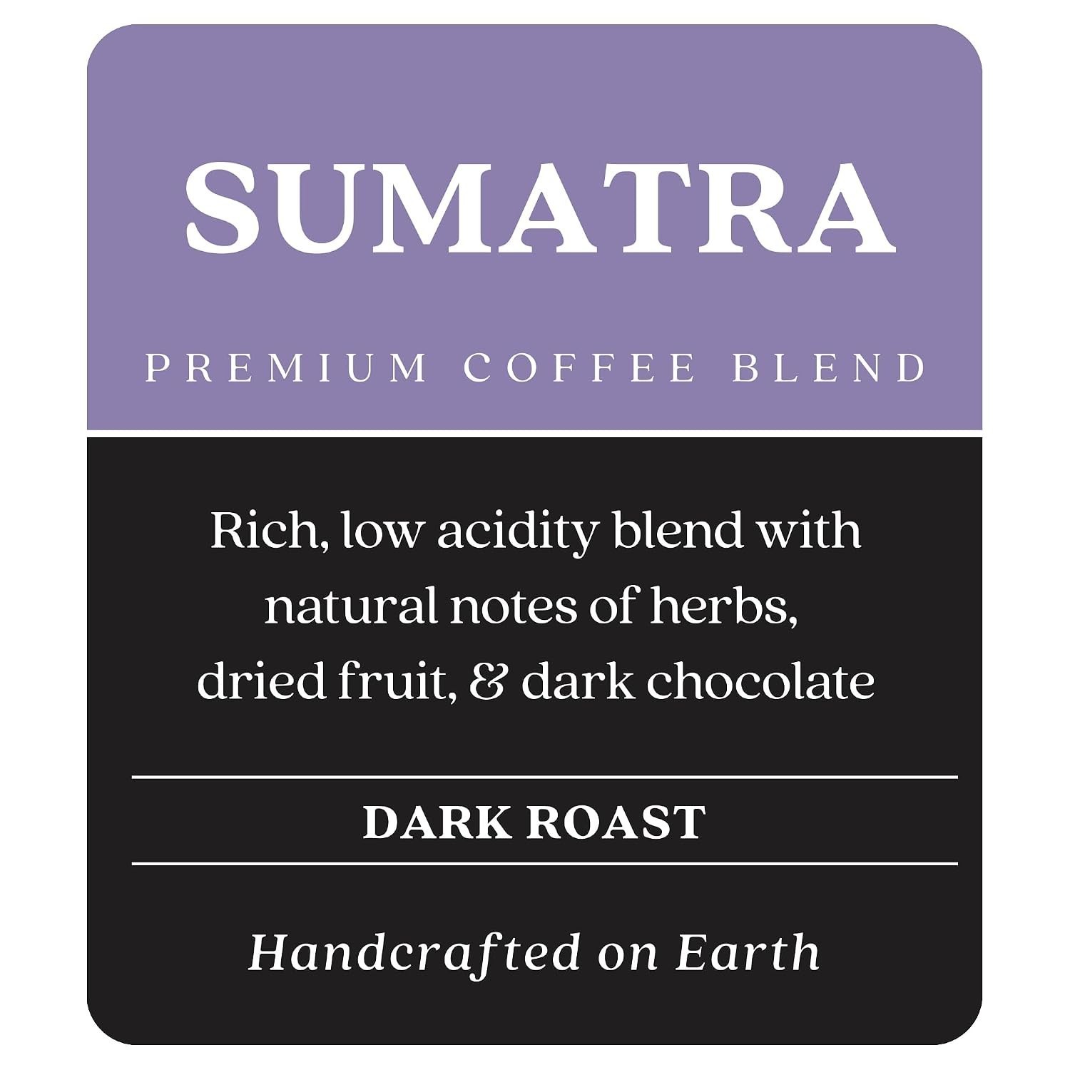 High-Quality Dark Roast Sumatra Whole Bean Coffee, 32oz
