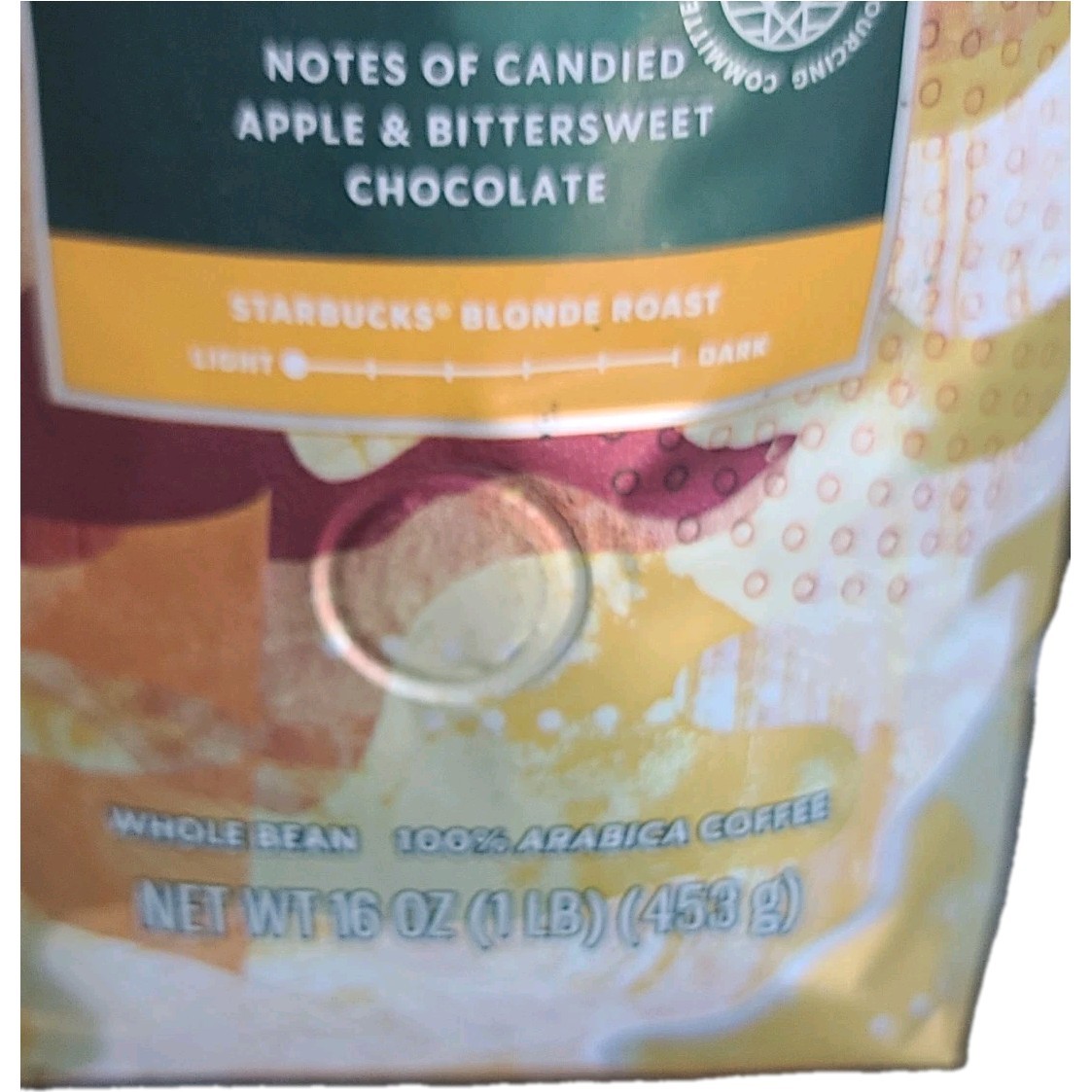 Starbucks Blonde Espresso Whole Bean Coffee 1lb 16oz 453g Bag Light Roast 12pack