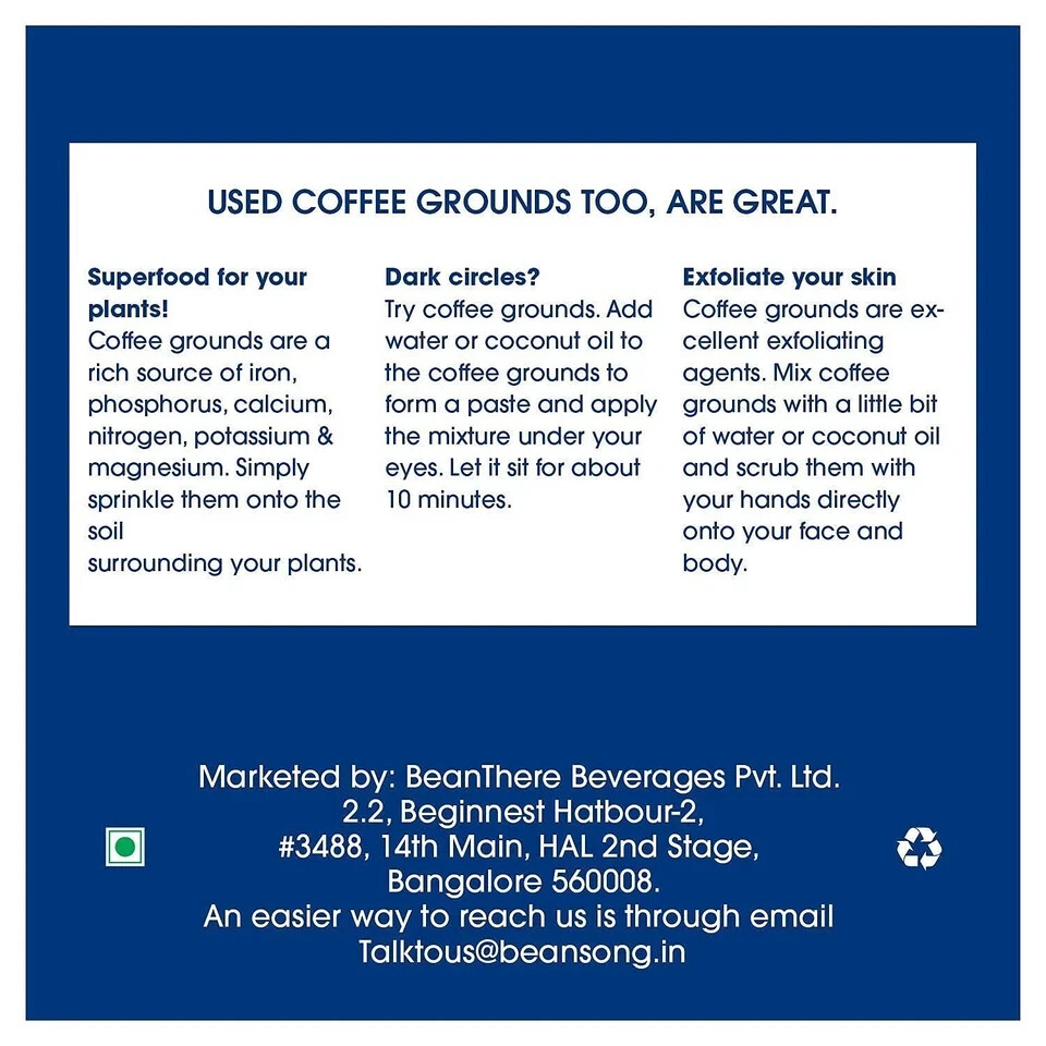 BEAN SONG Premium Black Coffee Powder (250G) Free Shipping World Wide