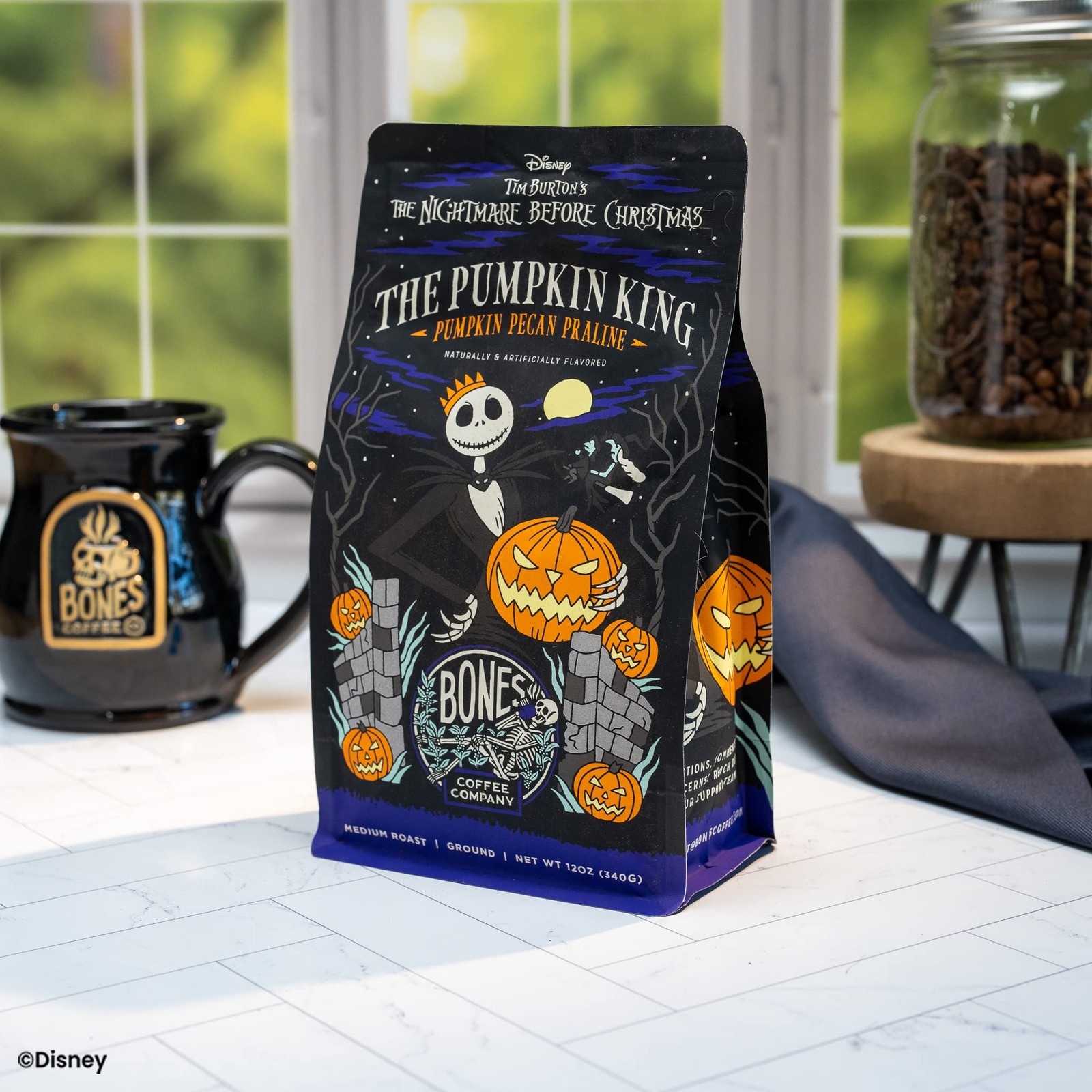 Bones Coffee Company The Nightmare Before Christmas Pumpkin King Flavored Cof…