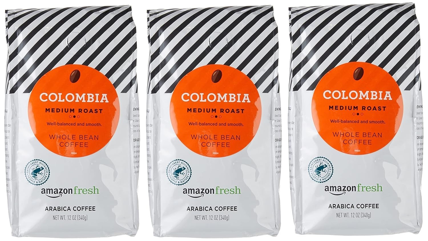 Rich Medium Roast Whole Bean Coffee from Colombia, 36oz Total, Smooth Aroma
