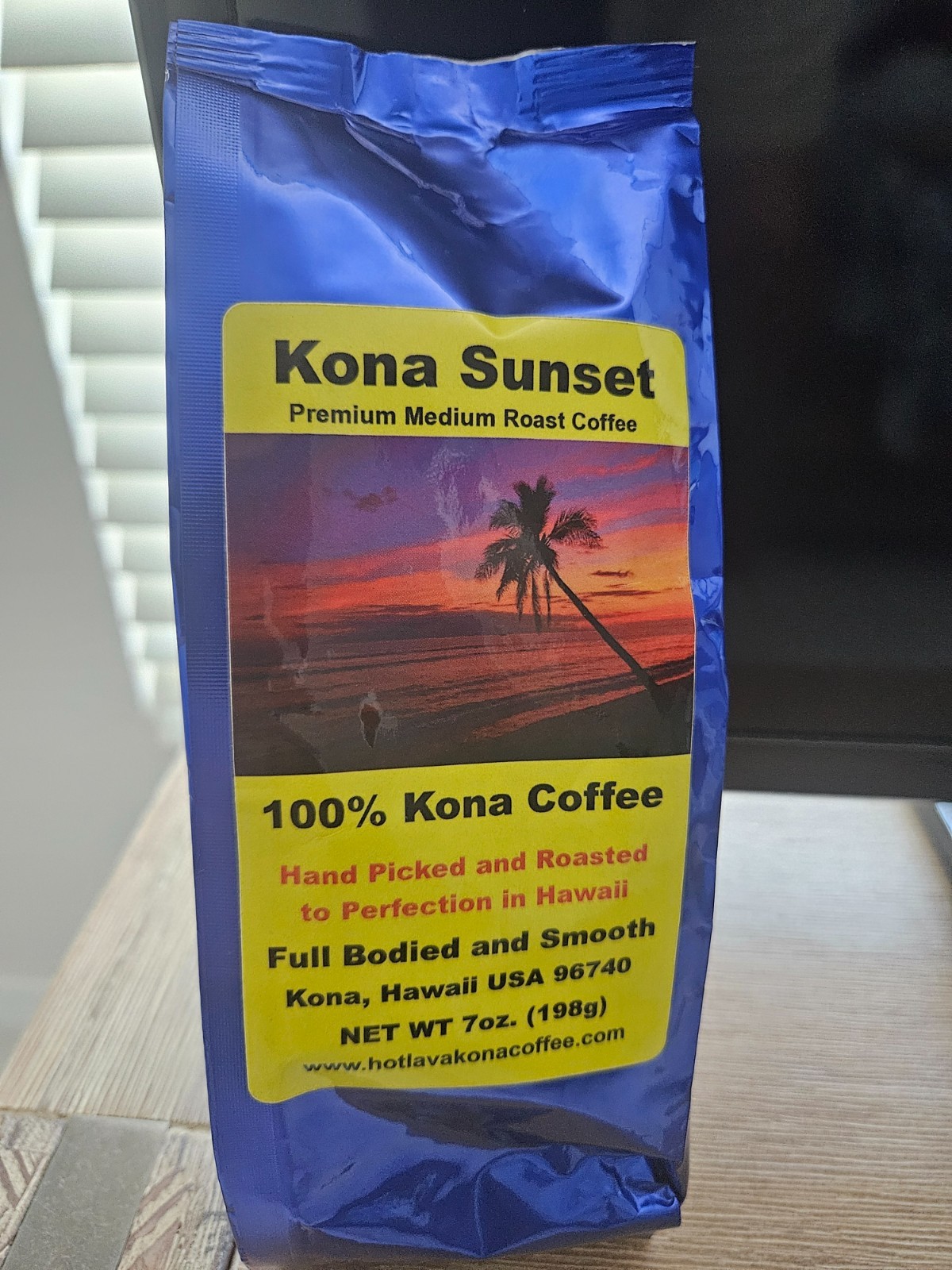 100% Kona Sunset Premium Medium Roast Coffee Hawaii