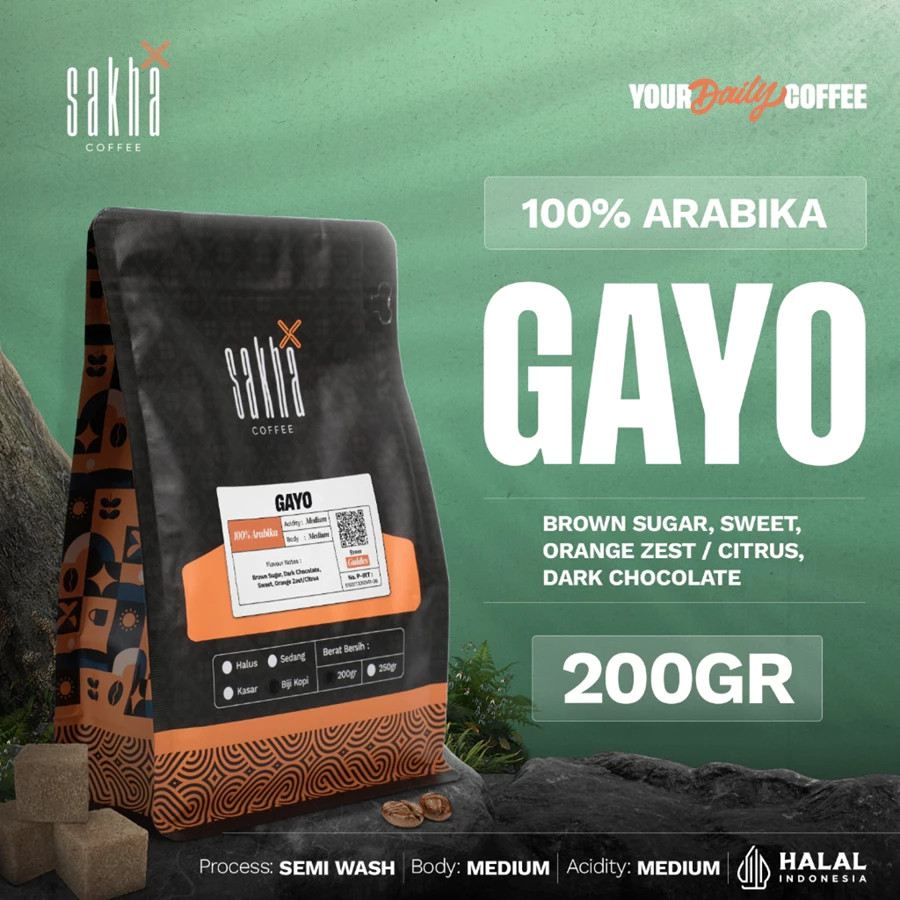 Biji Kopi Arabika Gayo Aceh Arabica Coffe Bean Single Origin Grade1 Espresso