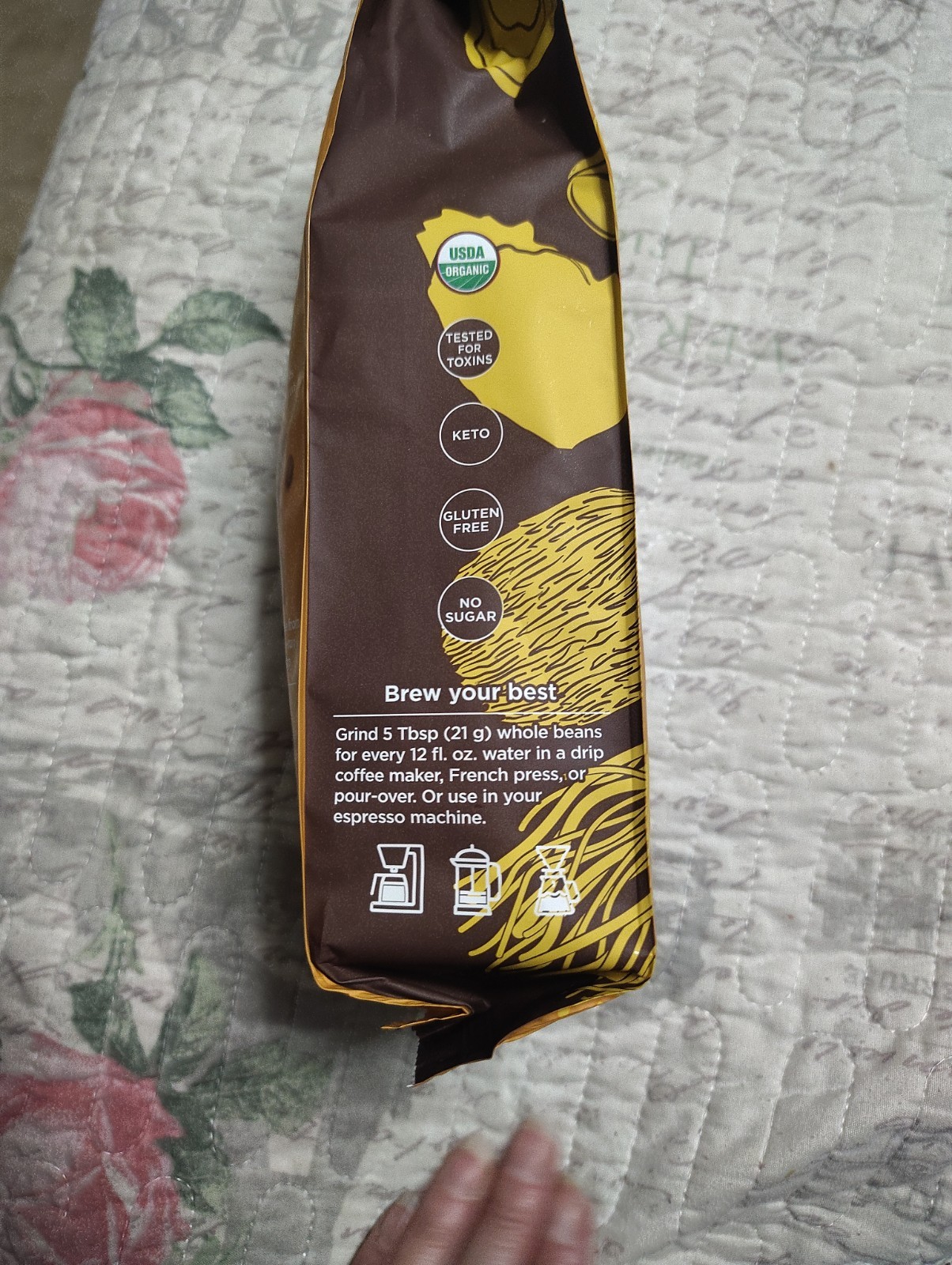 Four Sigmatic Think Organic Coffee Lions Mane Shroom Whole Bean 12oz Exp 07/2026