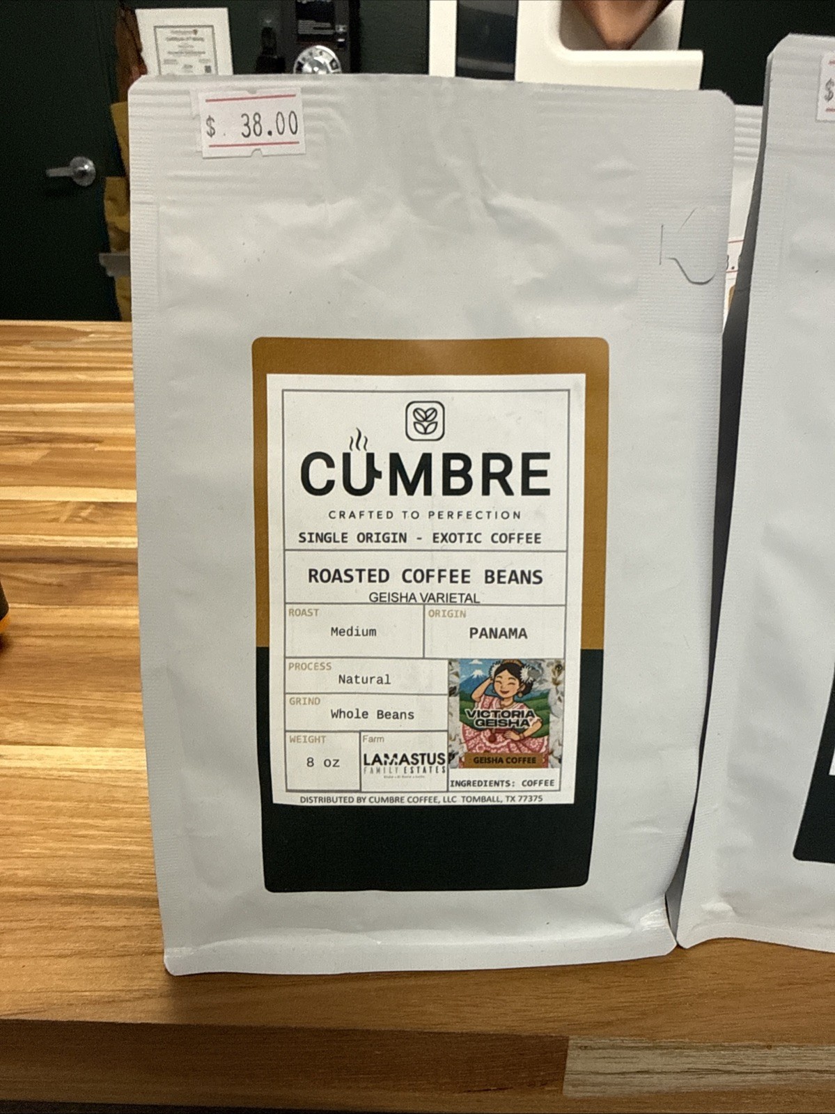 Panama Geisha Coffee – Natural Process – 8oz – WholeBeans – 巴拿马瑰夏咖啡