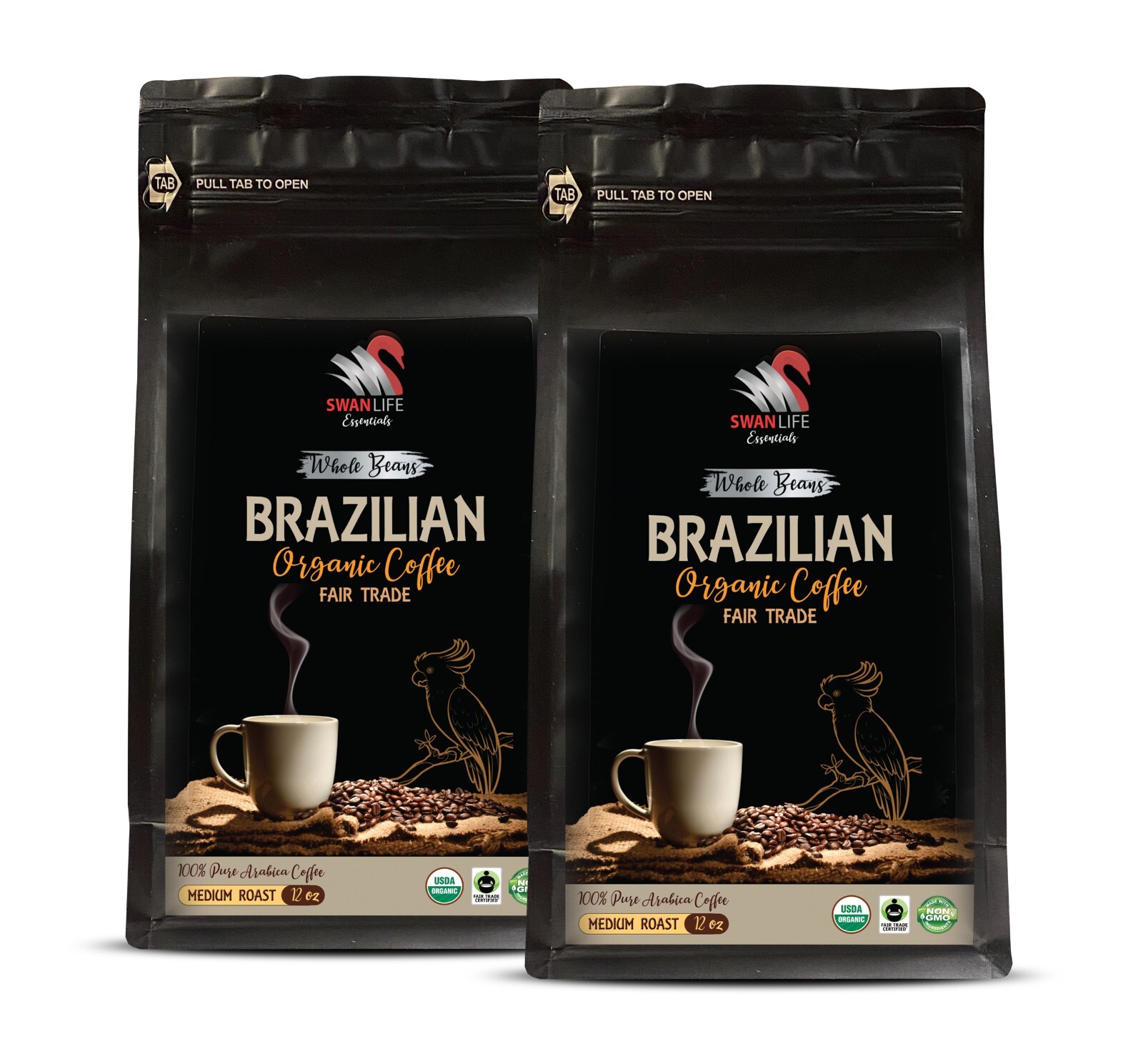 Coffee bean varieties – BRAZILIAN WHOLE BEANS COFFEE ORGANIC – Brazilian 2 Pack