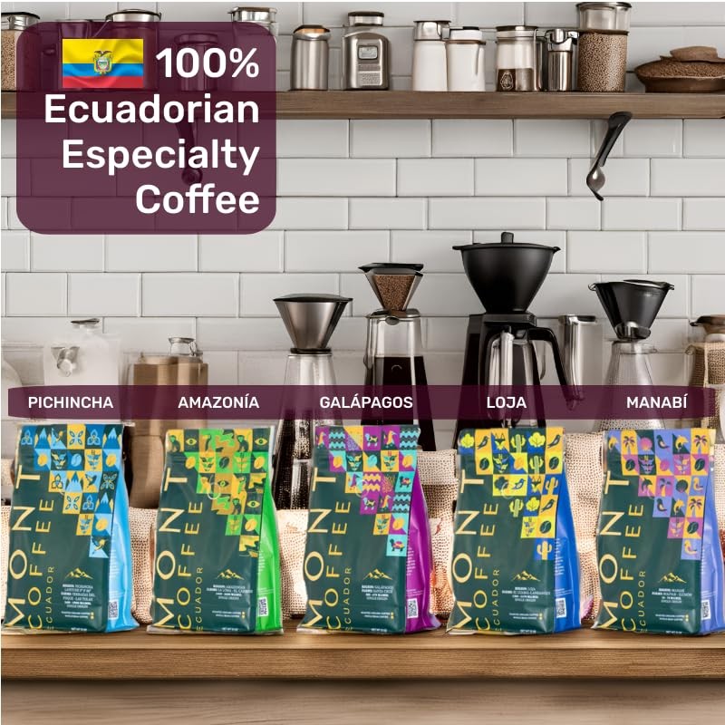 Ecuador Amazonian — Whole Bean Single Origin 100% Arabica Specialty Coffee, R…