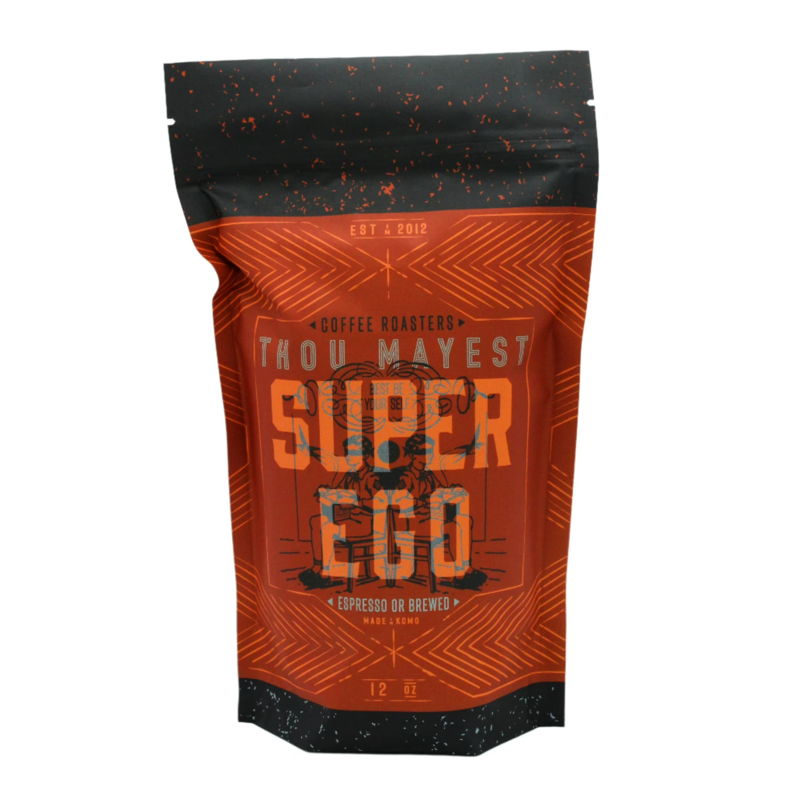 Super Ego Whole Bean Dark Roast Coffee 12oz Rich Bold Fresh Beans