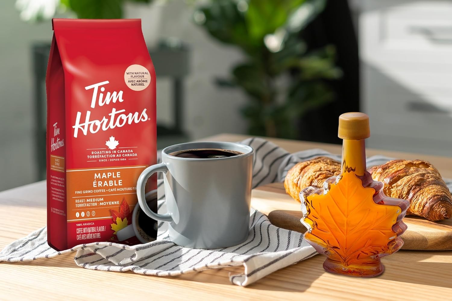 Tim Hortons Maple, Fine Grind Coffee, Medium Roast, 300g Bag – FROM CANADA