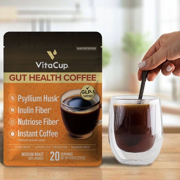 Gut Health Medium Roast Instant Coffee – 8.18oz: Mexican Arabica Beans