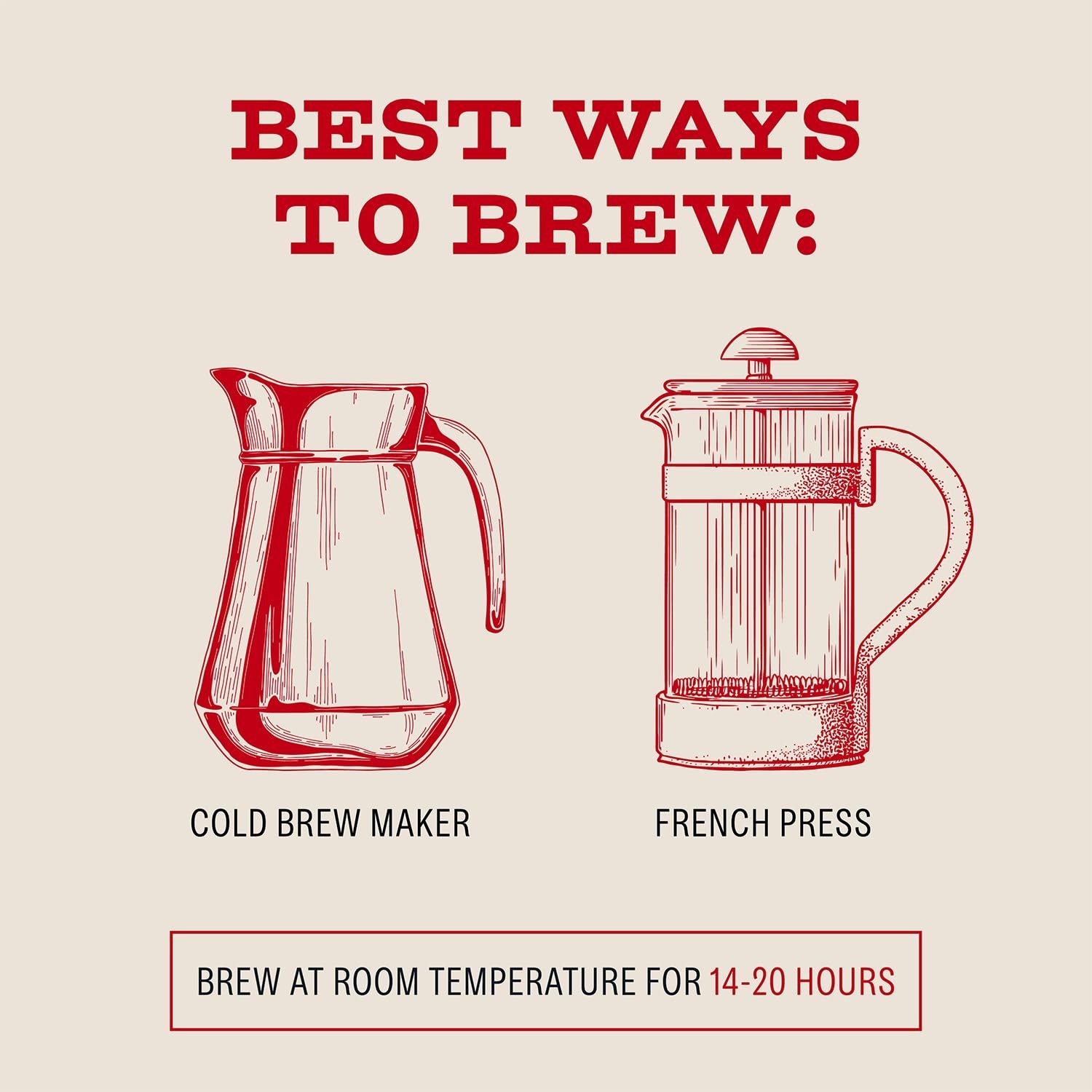 Organic Cold Brew Coffee Whole Bean, Smooth & Sweet Blend, Medium Roast, 5 LB