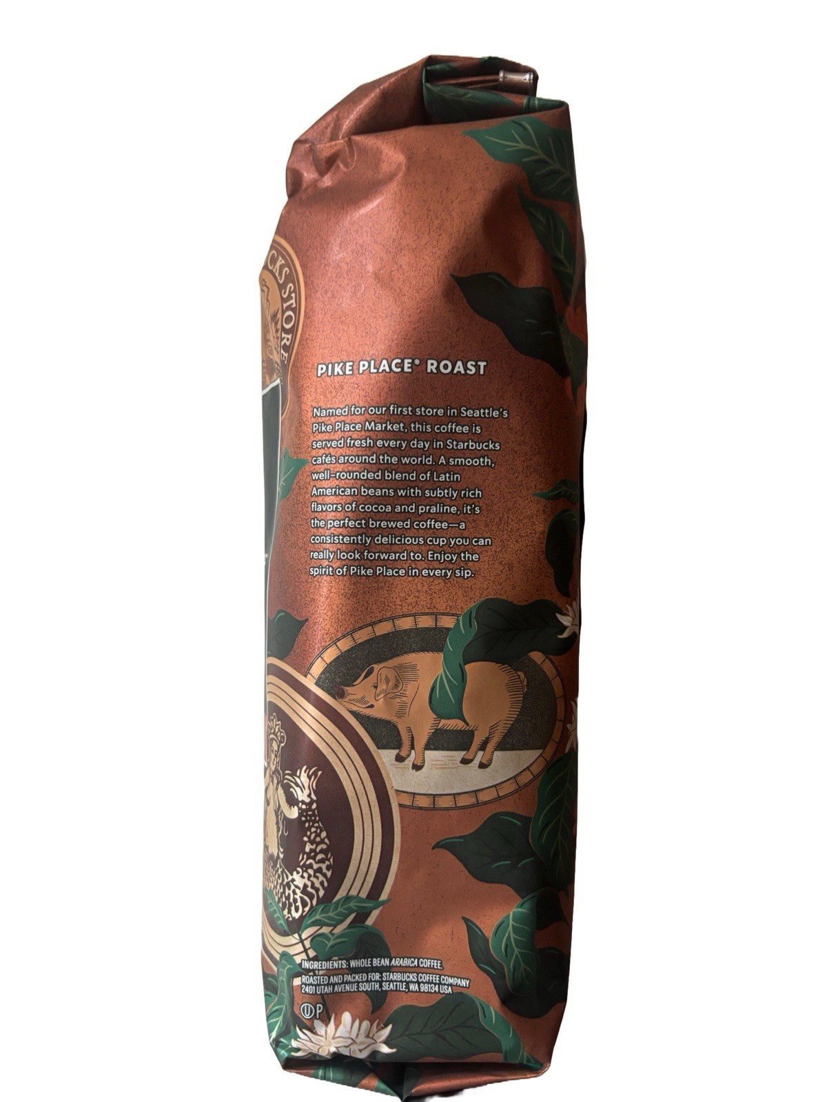 Starbucks Pike Place Roast Whole Bean 16oz (1lb)