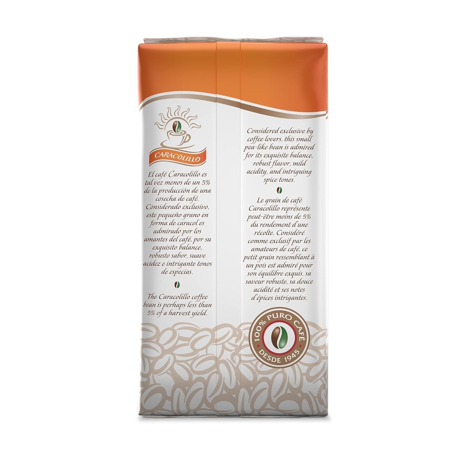 Exquisite 16 oz Whole Bean Peaberry Coffee from Dominican Republic – Pack of 4