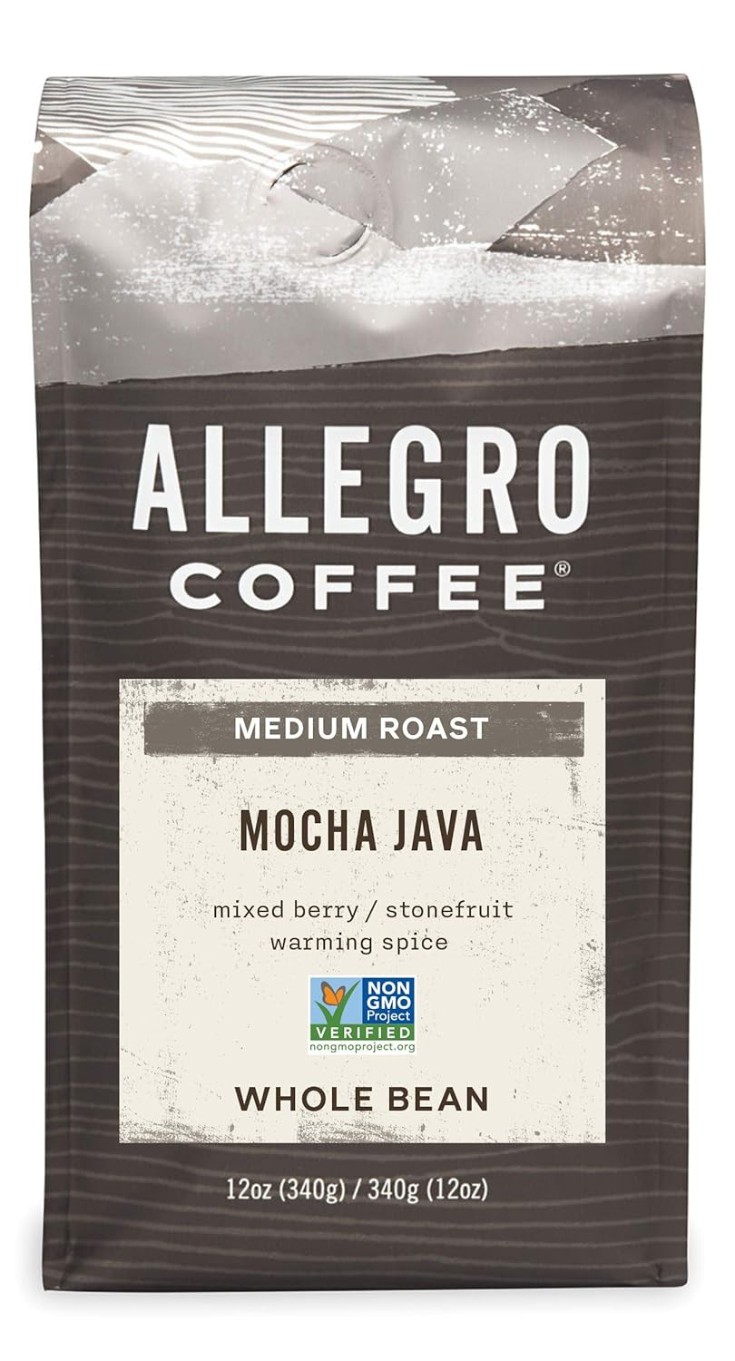 Mocha Java Whole Bean Coffee, 12 Oz