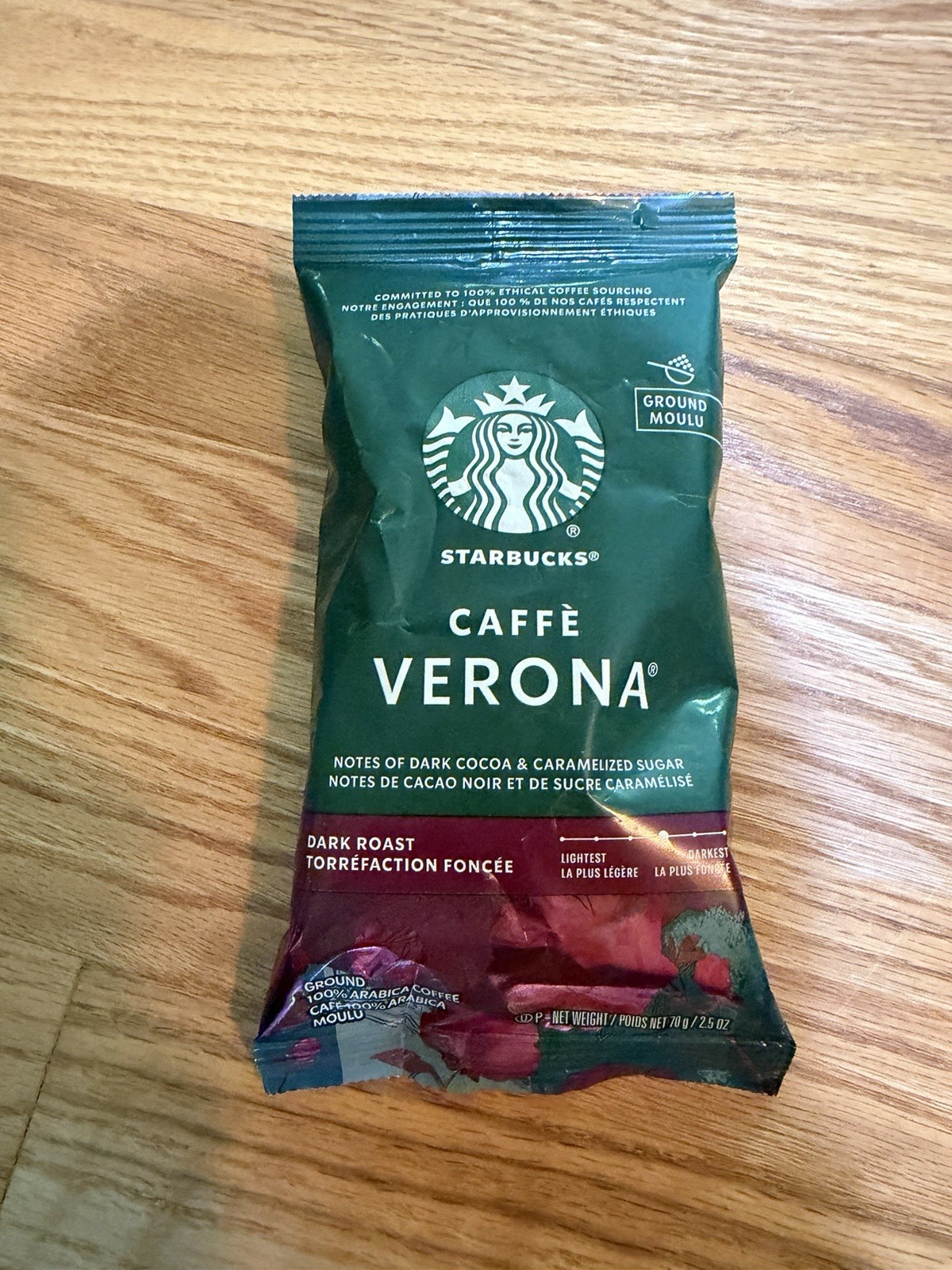 Starbucks Caffe Verona Ground Coffee Case of 18 Bags 2.5oz SEALED NEW