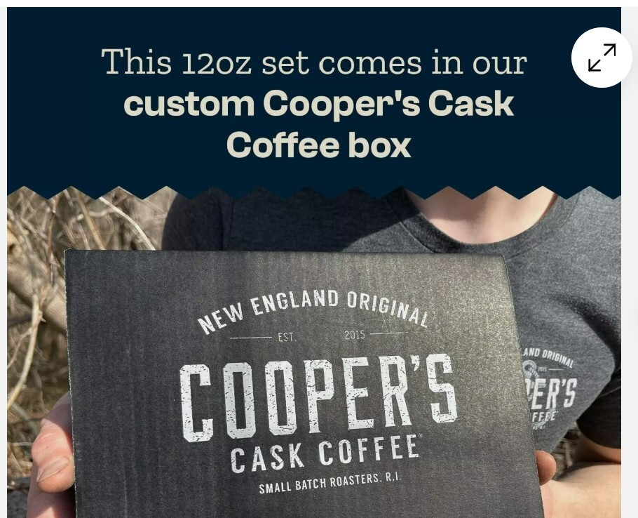 Bourbon Barrel Aged Coffee Whole Bean Set, Single Origin Sumatra Whiskey