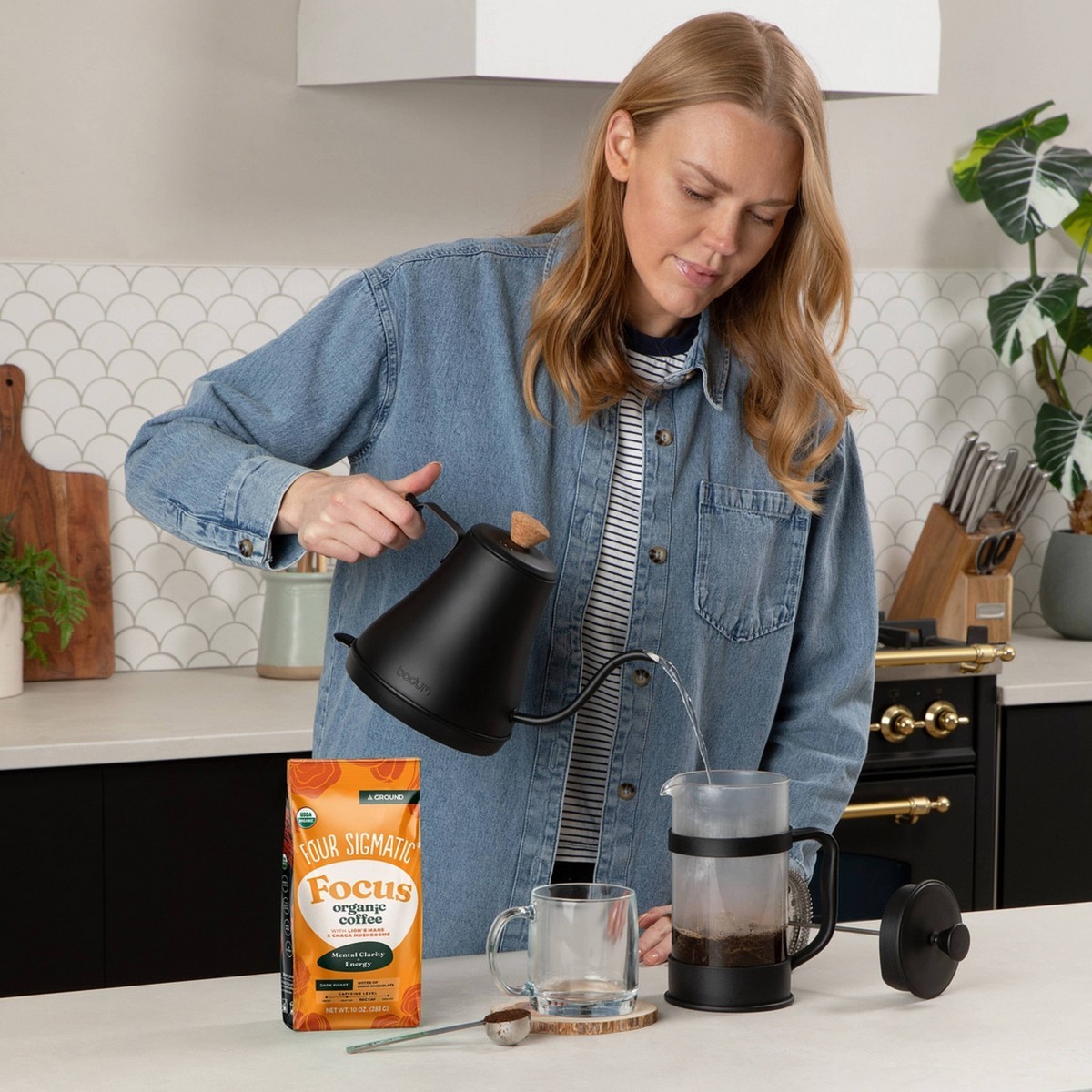 Four Sigmatic Lion's Mane Chaga Mushroom Dark Roast Ground Coffee – 10oz