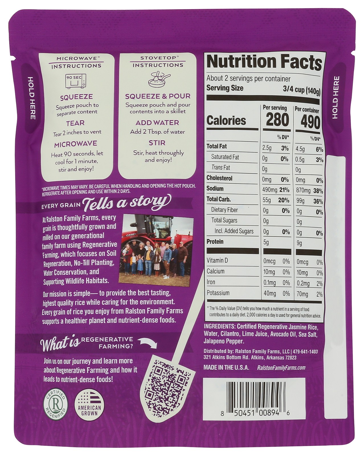 Mexican Style Jasmine Rice With Cilantro And Lime By Ralston Family Farms 6 Pack