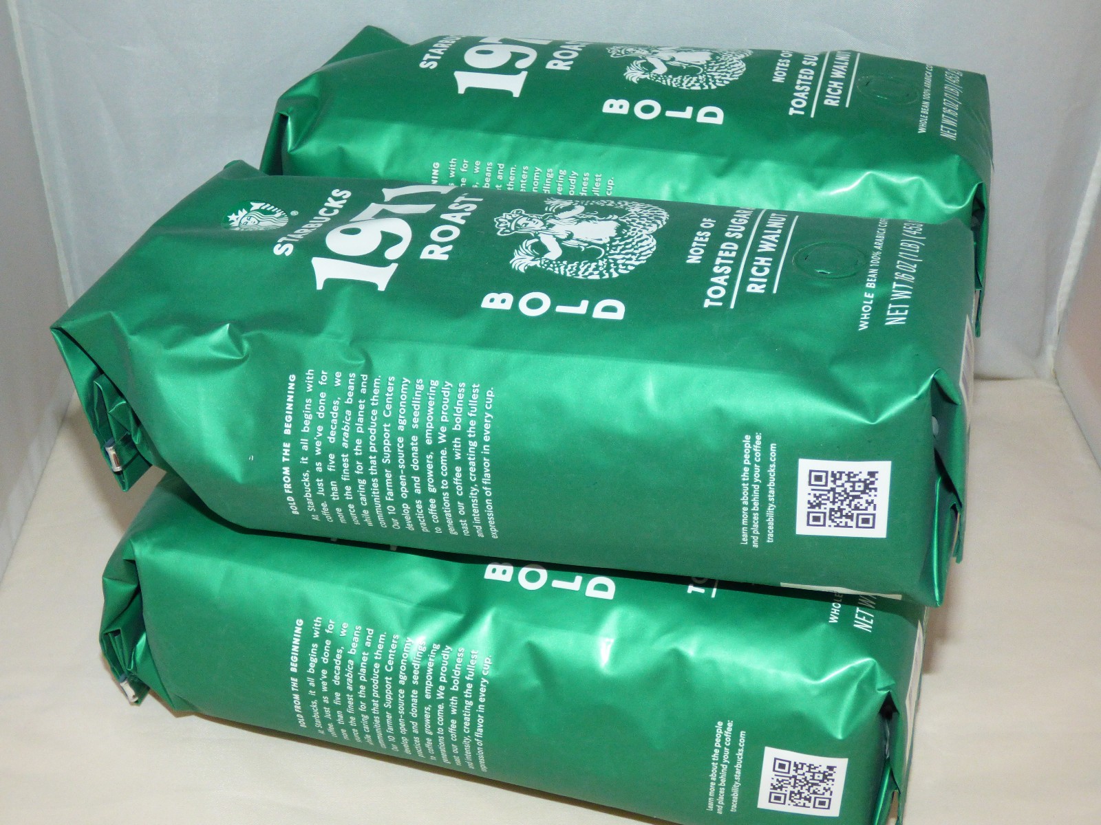 Starbucks – Whole Bean Coffee – 1971 Roast – 16 oz – BB 11/10/2026 – Lot of 4