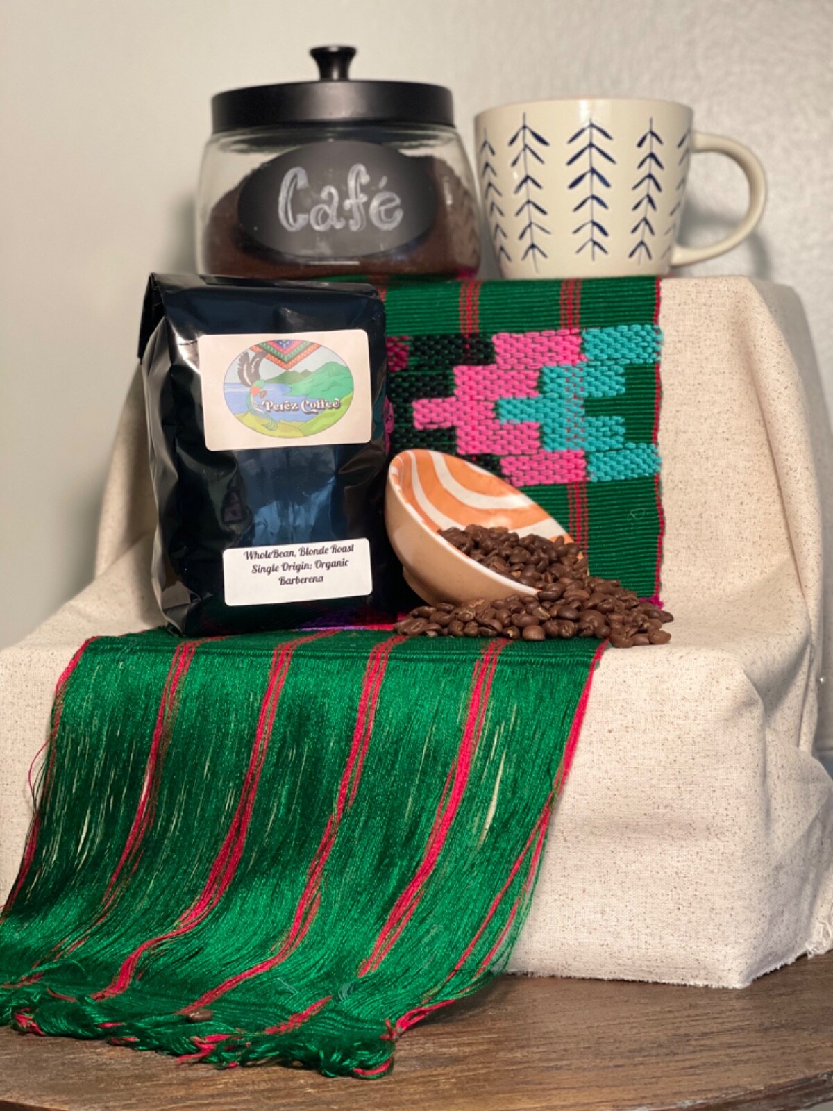 coffee whole bean beans light roast Guatemala arabica organic one pound