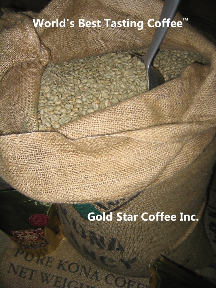 10 lbs – 100% Hawaii – Hawaiian Kona UNROASTED GREEN Coffee – Extra Fancy Grade