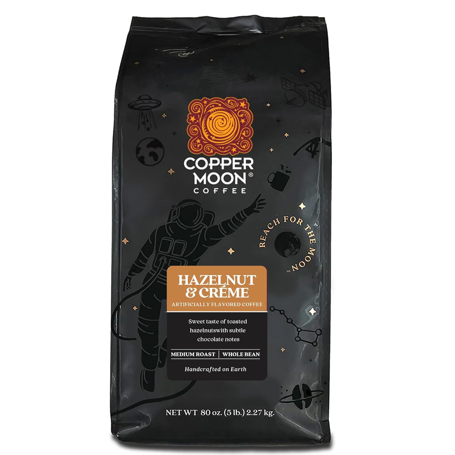 Medium Roast Whole Bean Coffee, Tropical Coconut Blend, 5 Lb
