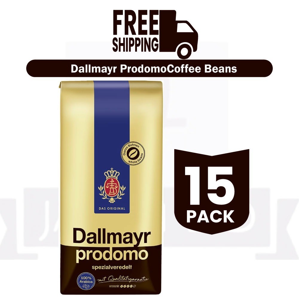 DALLMAYR PRODOMO Coffee Beans Top-Quality German Product 17.6oz – PACK OF 15