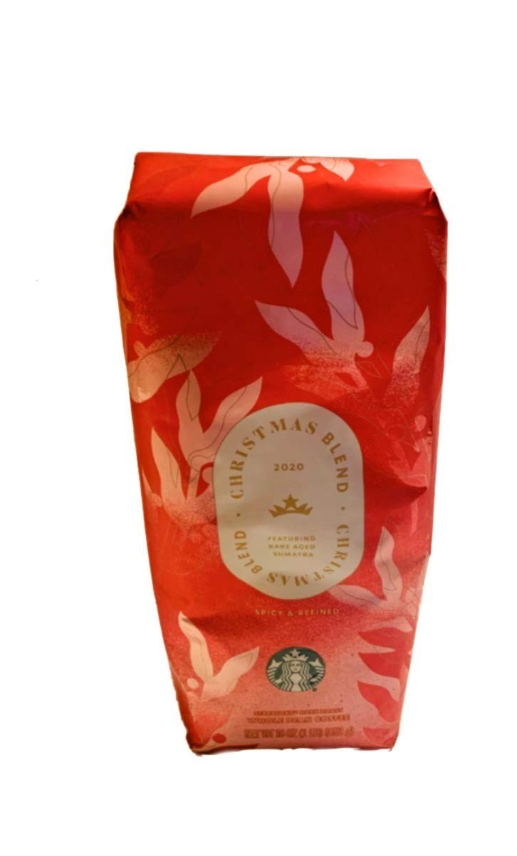 Starbucks Holiday Christmas Blend – Sumatra Dark Roast, Whole Bean Coffee, 16 Oz