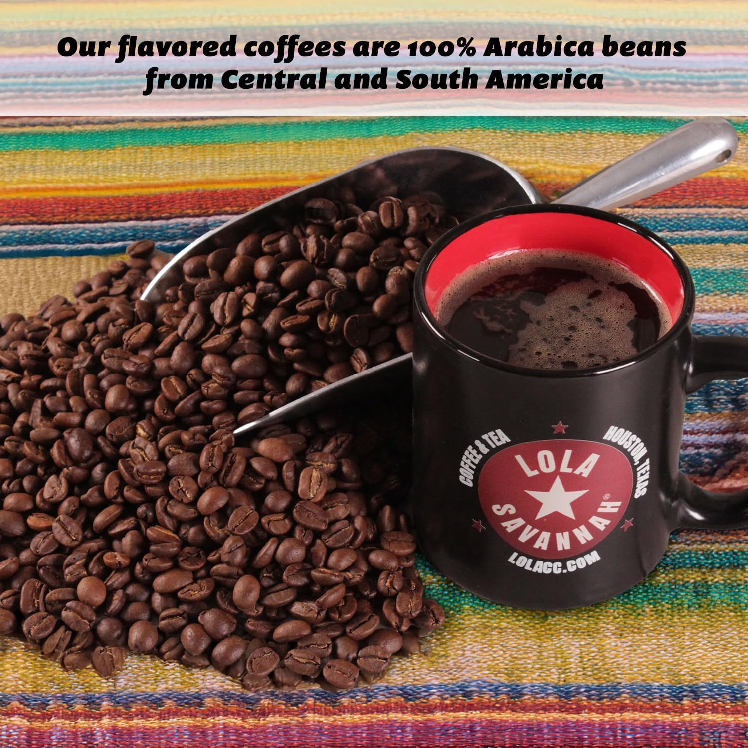 Lola Savannah Texas Pecan Whole Bean Caffeinated Coffee, 2lb
