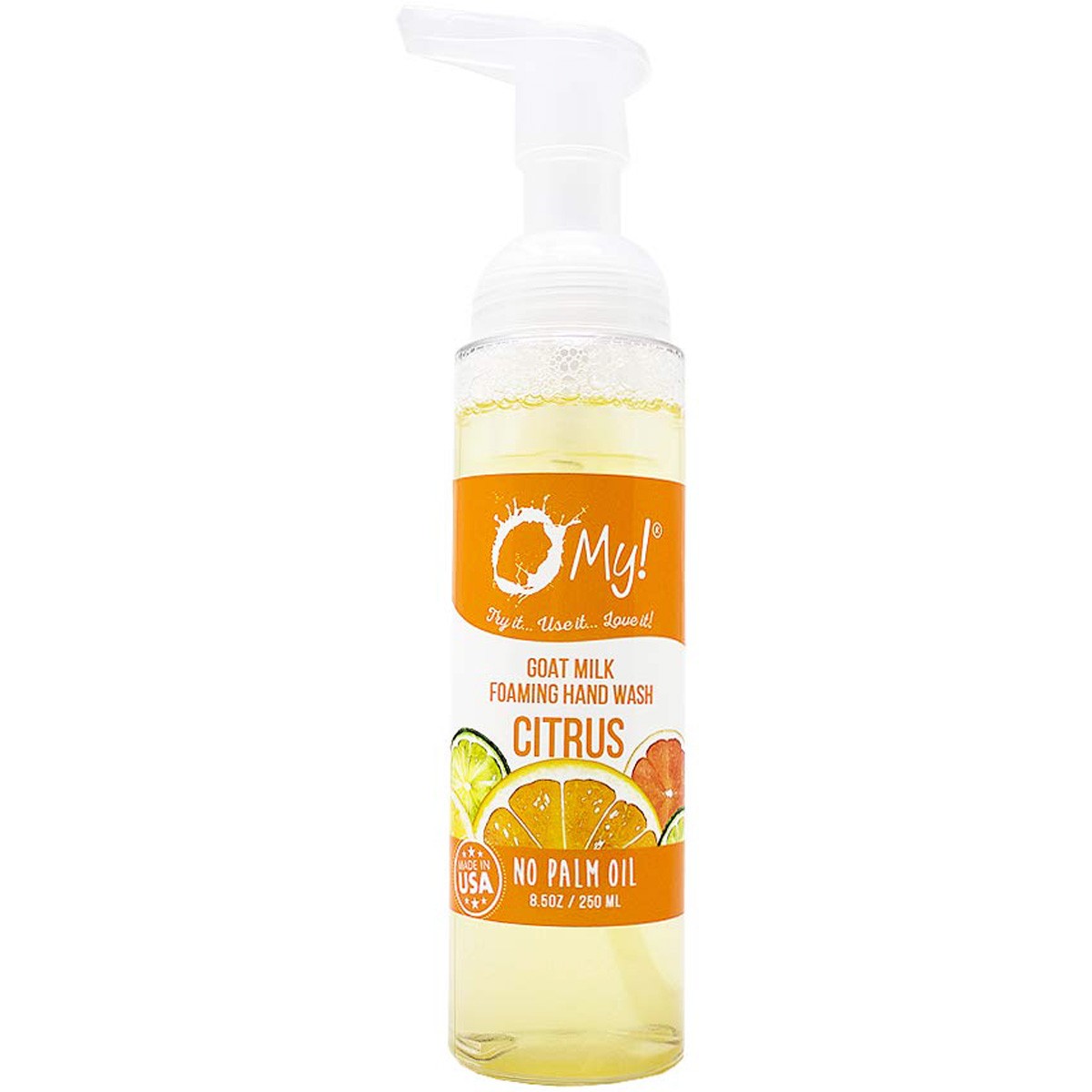 Goat Milk Foaming Hand Wash Citrus By O My! 8.5 Oz 1 Pack