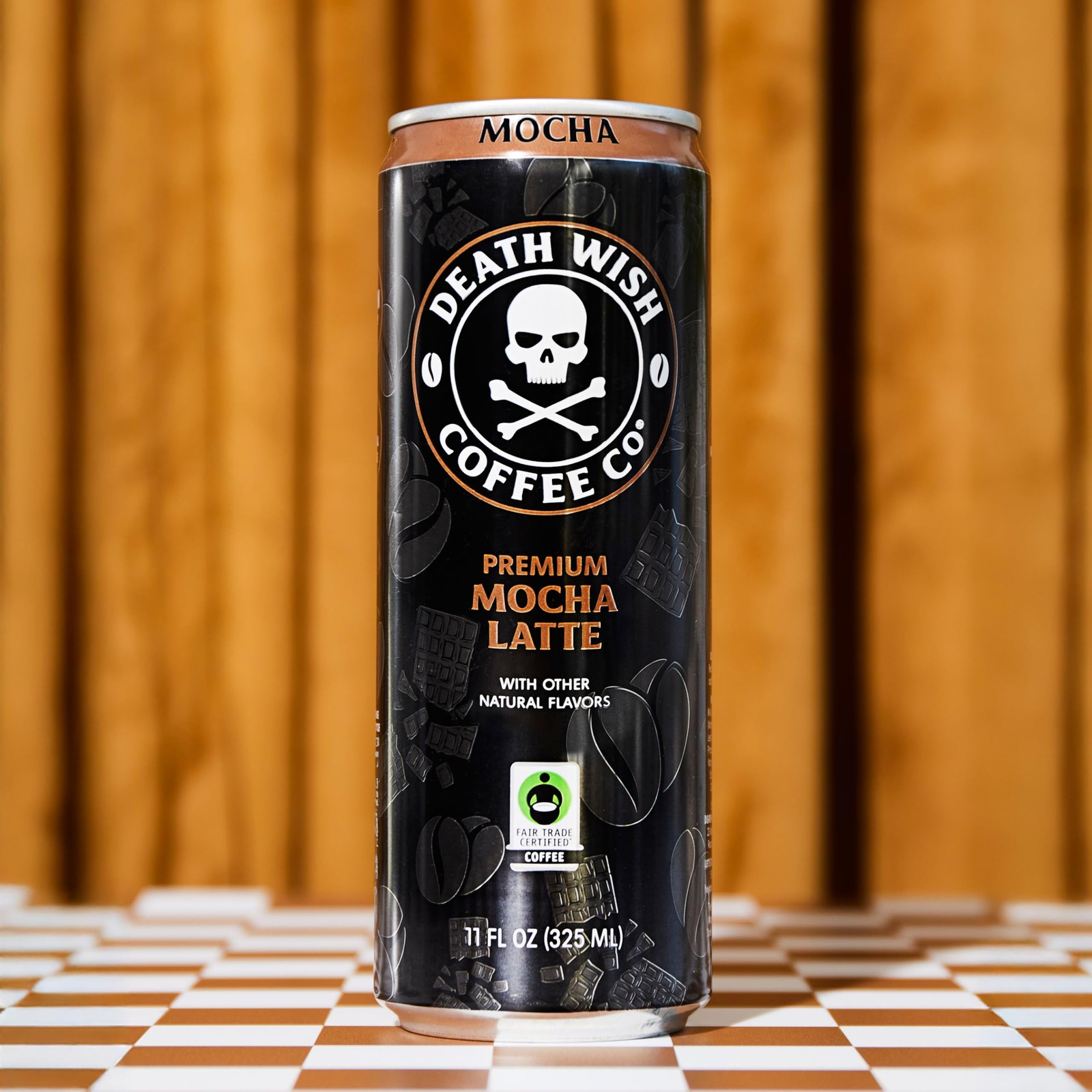 Death Wish Coffee Mocha Cold Brew Latte, Fair Trade, 12 Pack