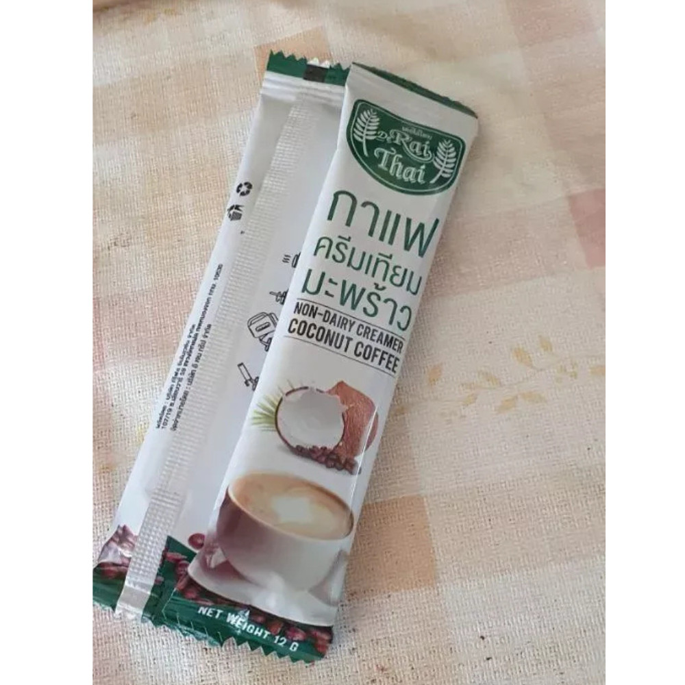 Thai Coconut Coffee Mix Instant Powder Non Dairy Low Sugar x 3 Box