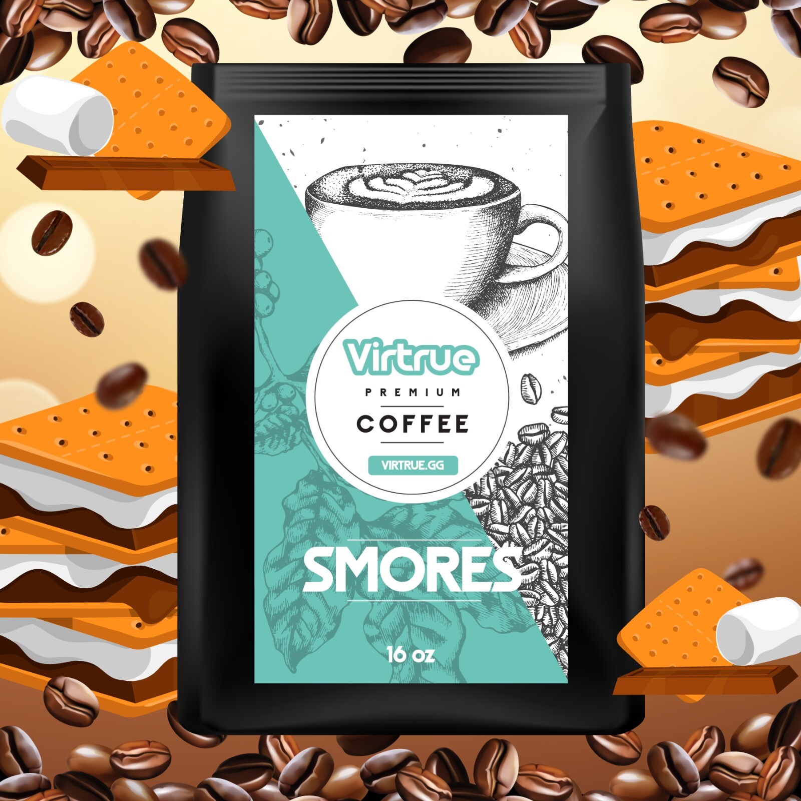 Flavored Coffee 16oz | Flavored Coffee Bags | Ground Coffee | S’more & Pistachio