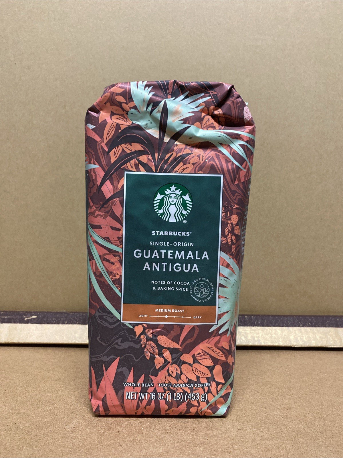 Starbucks Single Origin Guatemala Antigua Whole Bean Coffee 1lb
