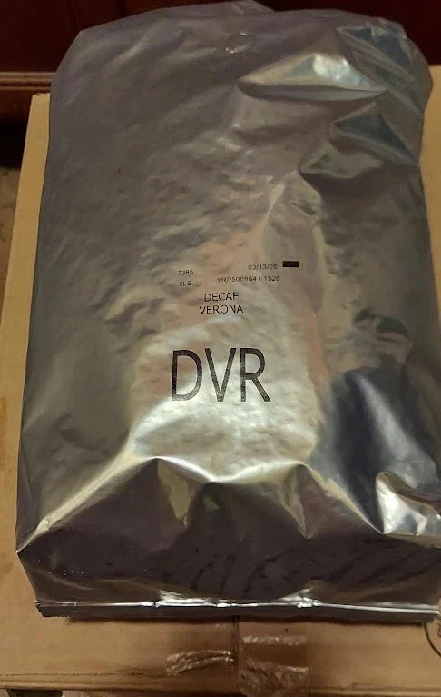 Starbucks Premium Decaf Verona 5 lb Bag Coffee Whole Beans 3/26 Factory Sealed
