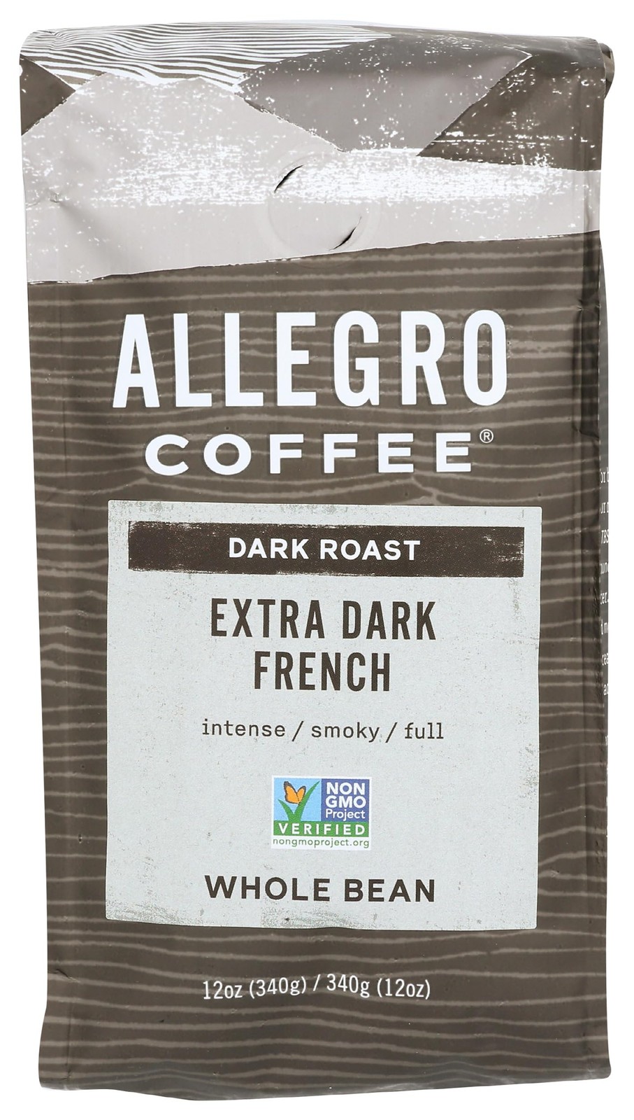 Allegro Coffee Extra Dark French Whole Bean Coffee, 12 oz 12 Ounce (Pack of 1)