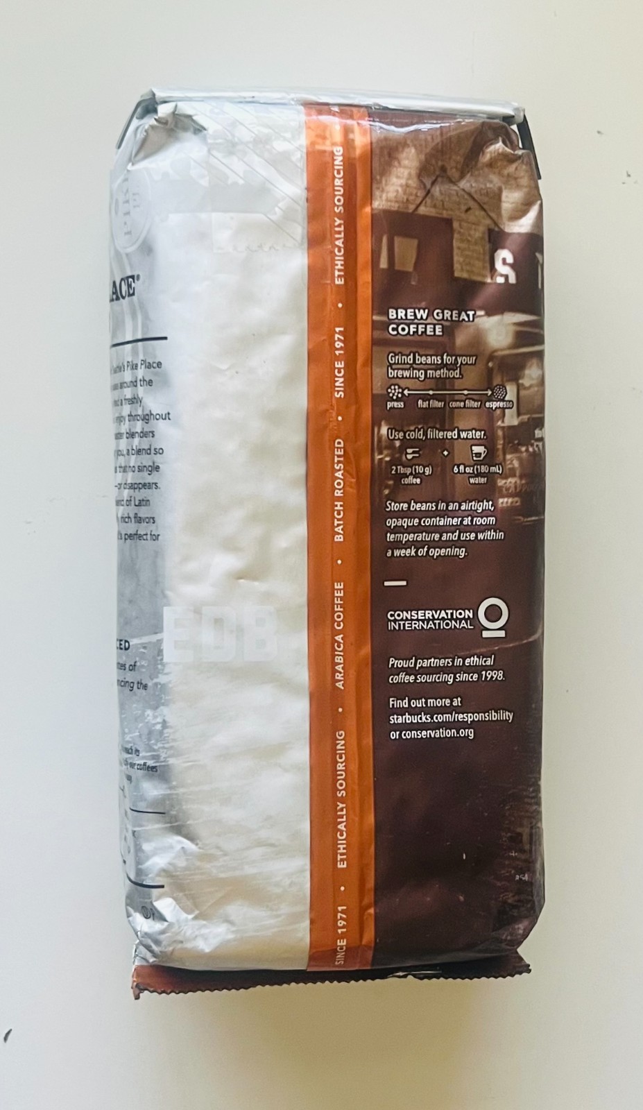 Starbucks Whole Bean Pike Place Roast Coffee – Medium – 16 oz