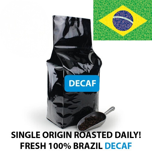 2, 5, 10 lb Brazil Decaf Fresh Roasted Coffee Whole Bean or Ground