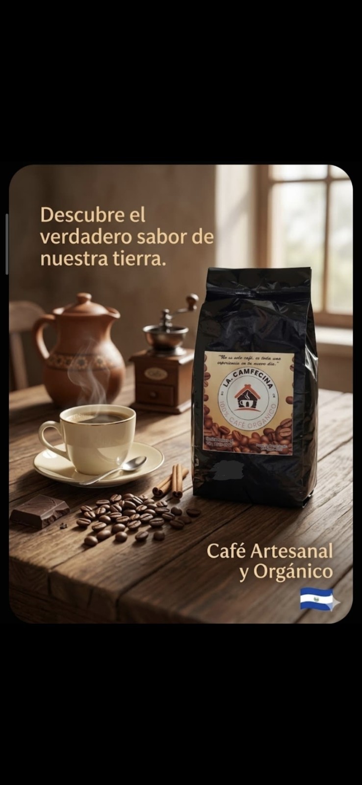 La Camfecina 100% Café Orgánico Coffee Beans Artisanal Organic Pantry