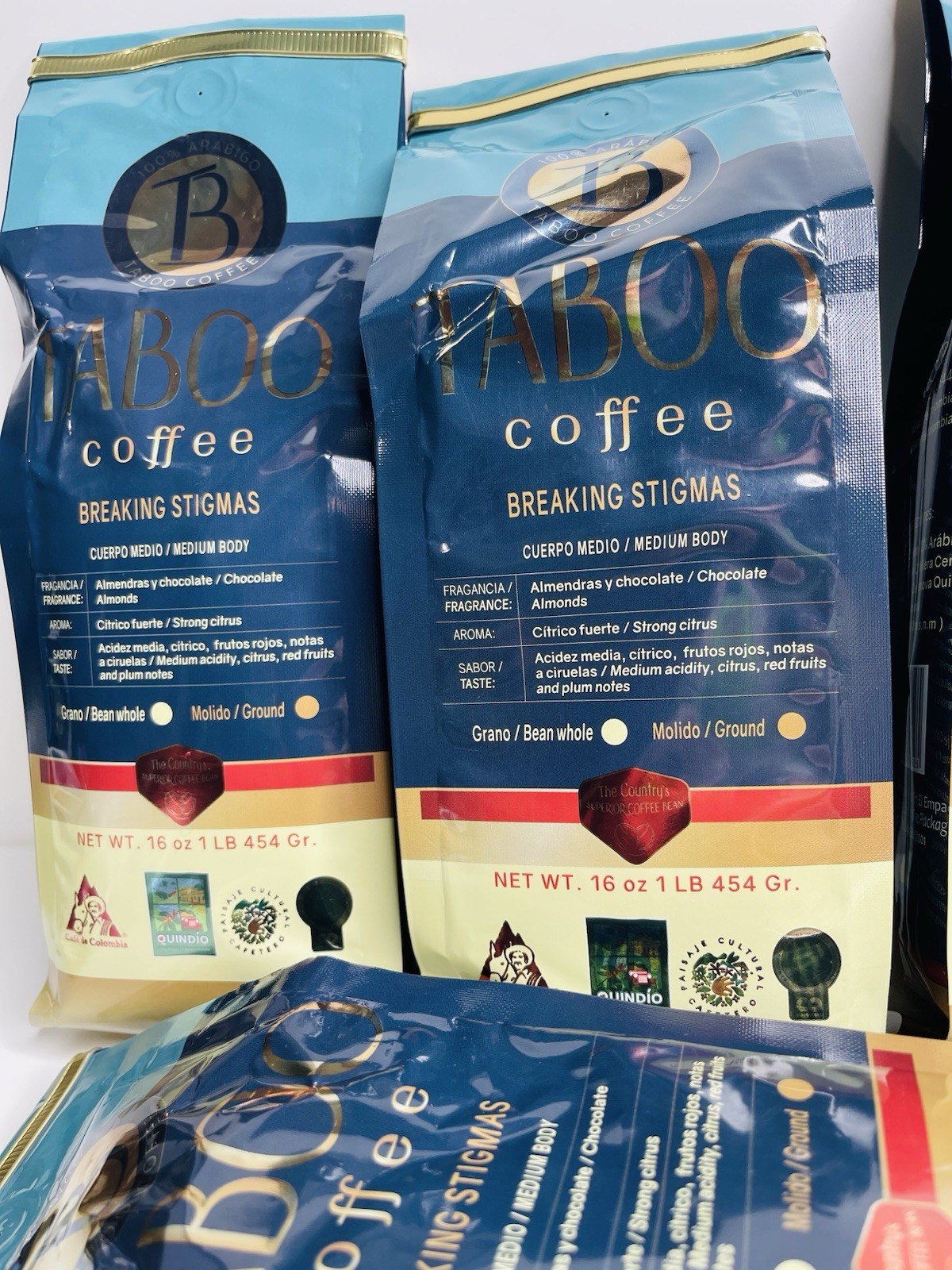 1LB(16oz) Colombian Ground Coffee-100%ARABIGO, Medium Body, Strong Citrus