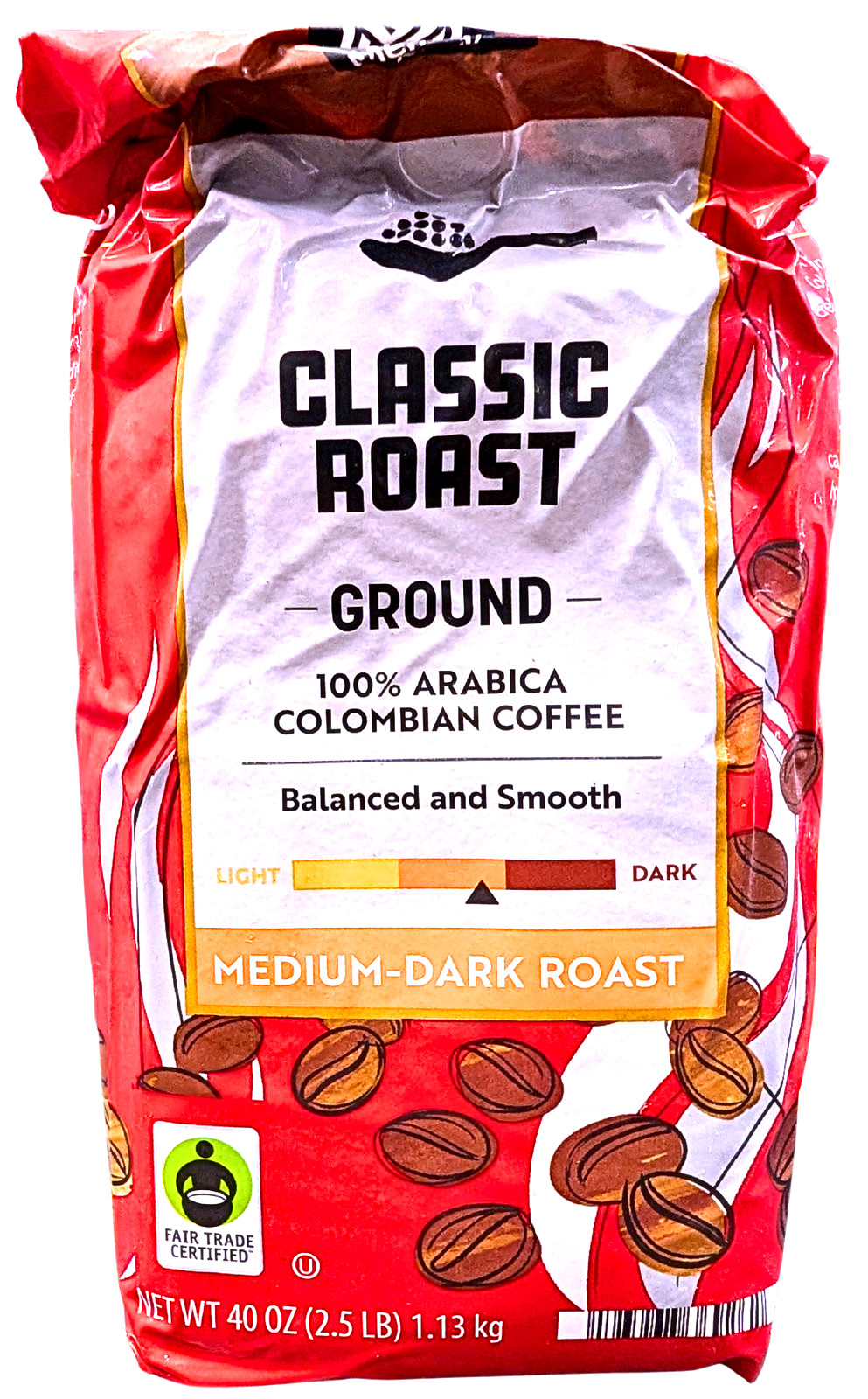 Member’s Mark Colombian Classic Medium-Dark Roast Ground Coffee 40 Oz EXP 11/26
