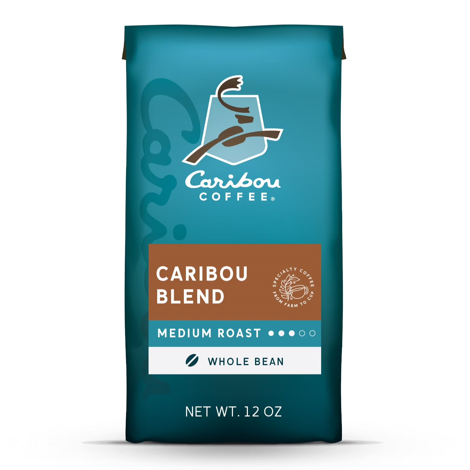 Caribou Coffee Caribou Blend Premium Medium Roast Whole Bean Coffee, 12 oz.