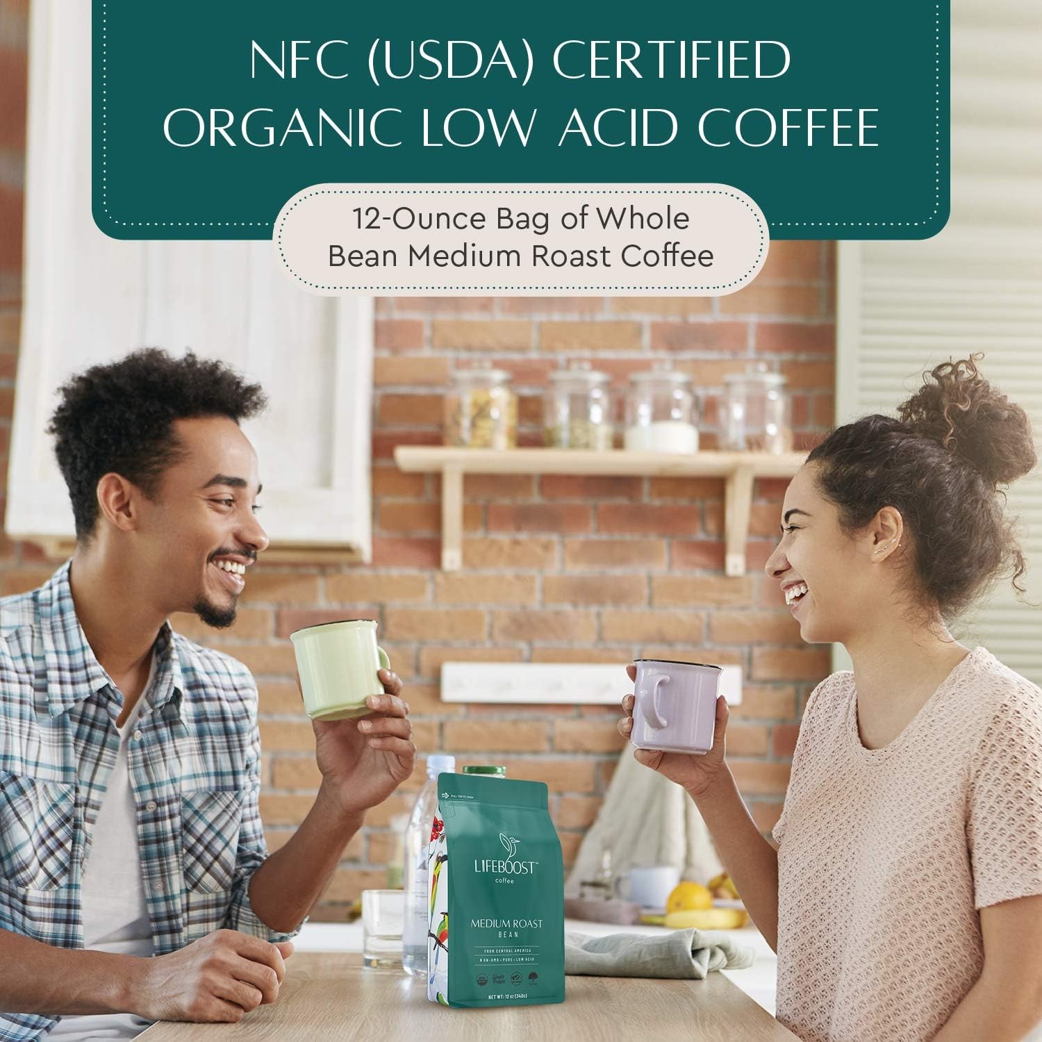 Organic Coffee Beans Medium Roast – Low Acid Single Origin Non-GMO Organic Wh…