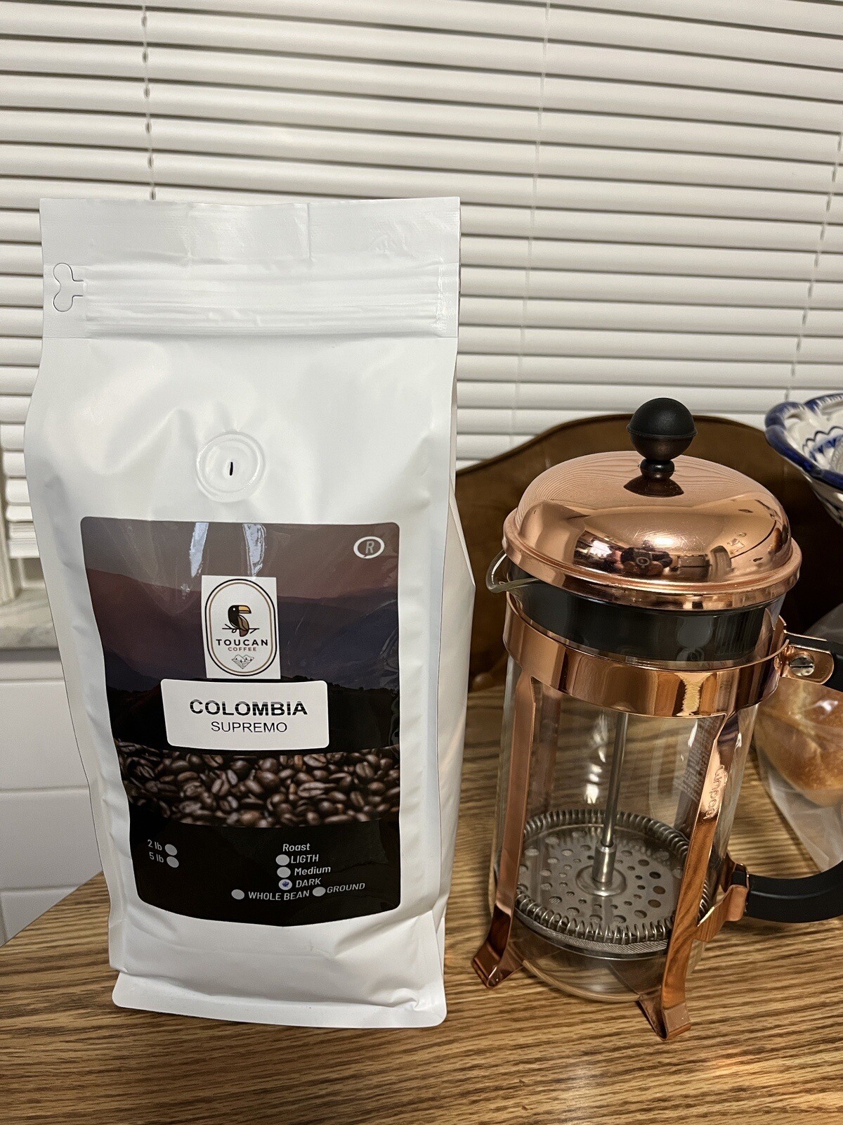 2, 5, 10 LB COLOMBIA SUPREMO FRESH ROASTED COFFEE WHOLE BEAN, GROUND – ARABICA