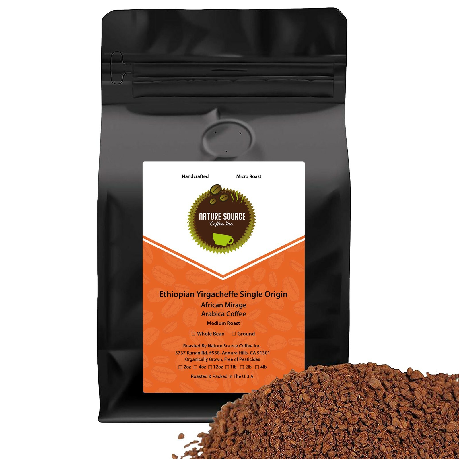 Yirgacheffe Ethiopia Single Origin | Medium | Organic | California Fresh Roasted