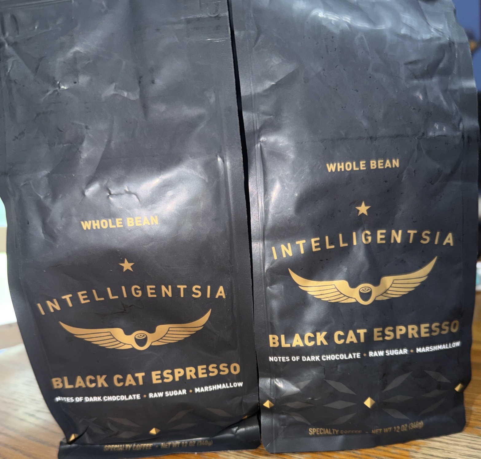 Intelligentsia Black Cat Espresso Whole Bean Coffee 12 oz 2-Pack