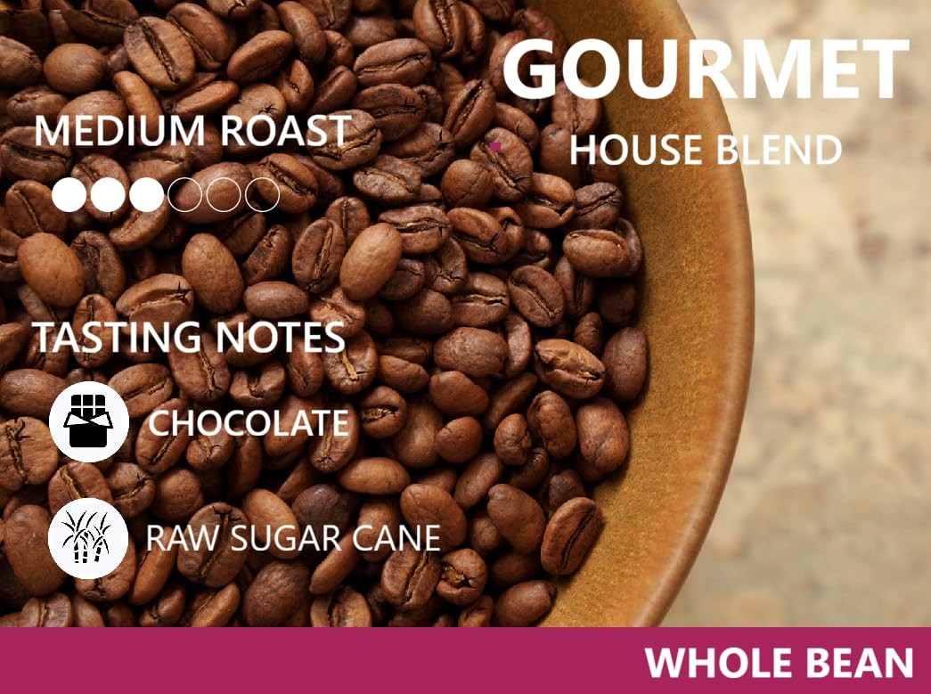Medium Roast 100% Colombian Excelso Whole Bean Arabica Coffee – Gourmet – 16