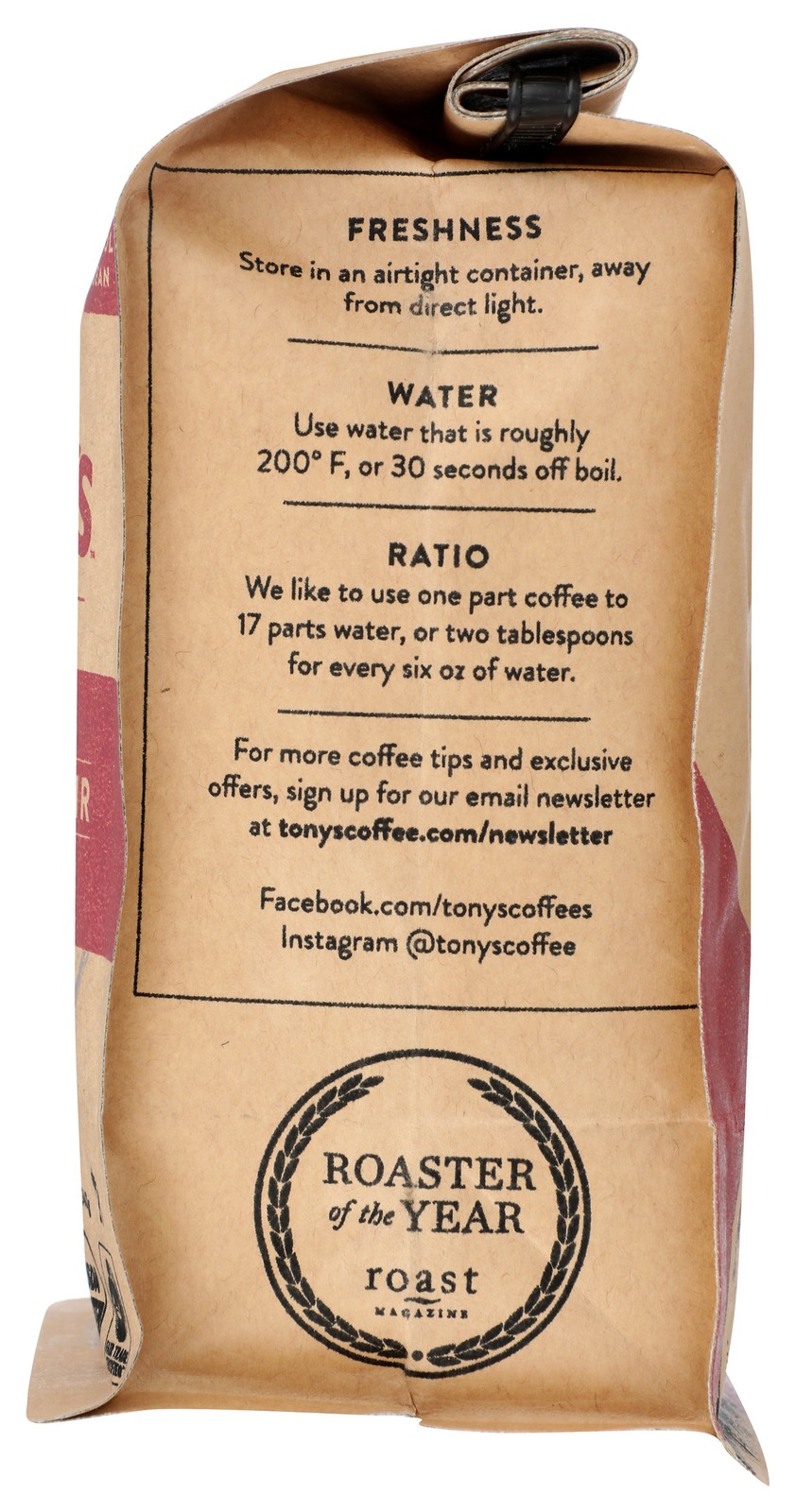 Espresso Noir Dark Roast Whole Bean Coffee By Tony’S 12 Oz 6 Pack