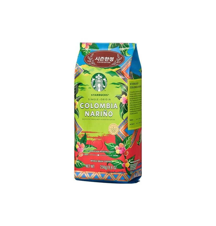 Starbucks Colombia Narino 2026 Whole Bean Coffee 250g 8.8oz Limited Fresh